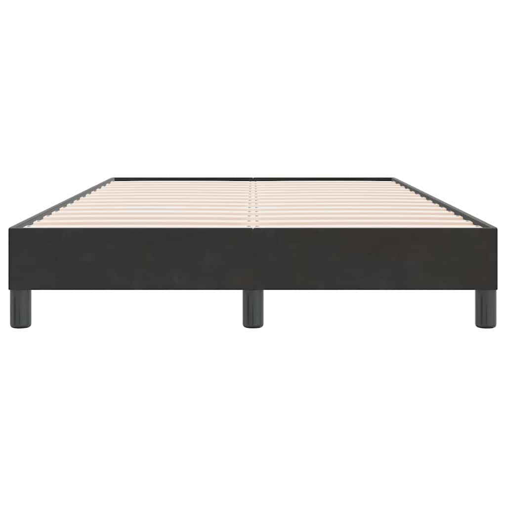 sengeramme uden madras 120x220 cm fløjl sort