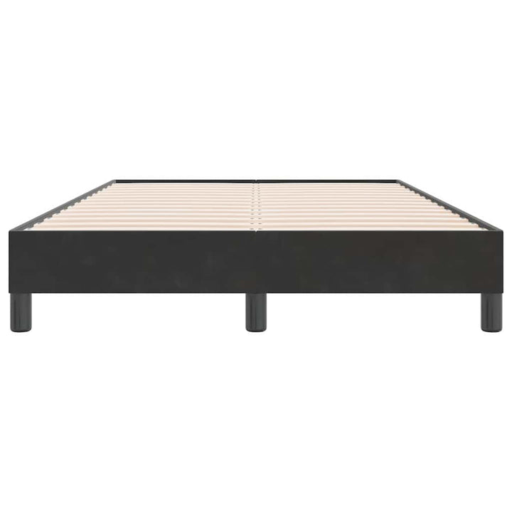 sengeramme uden madras 120x220 cm fløjl sort