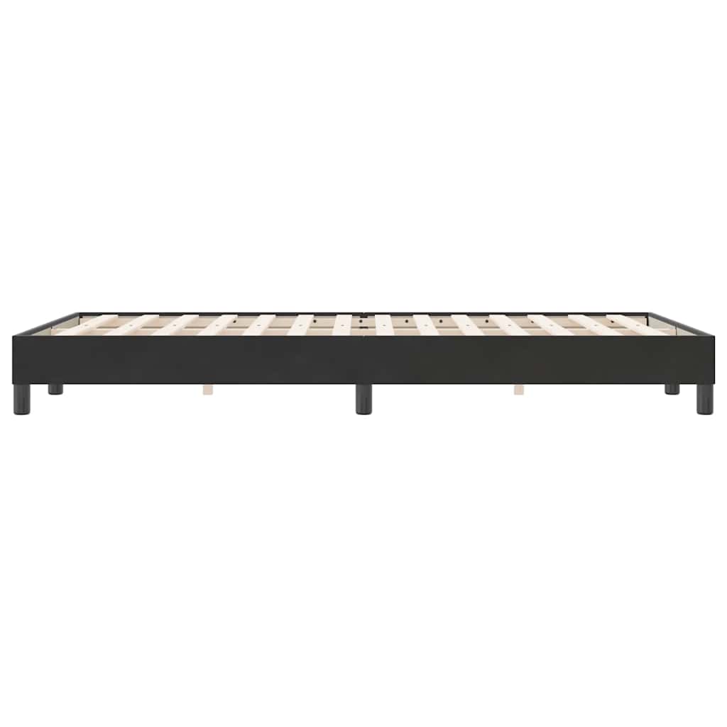 sengeramme uden madras 120x220 cm fløjl sort