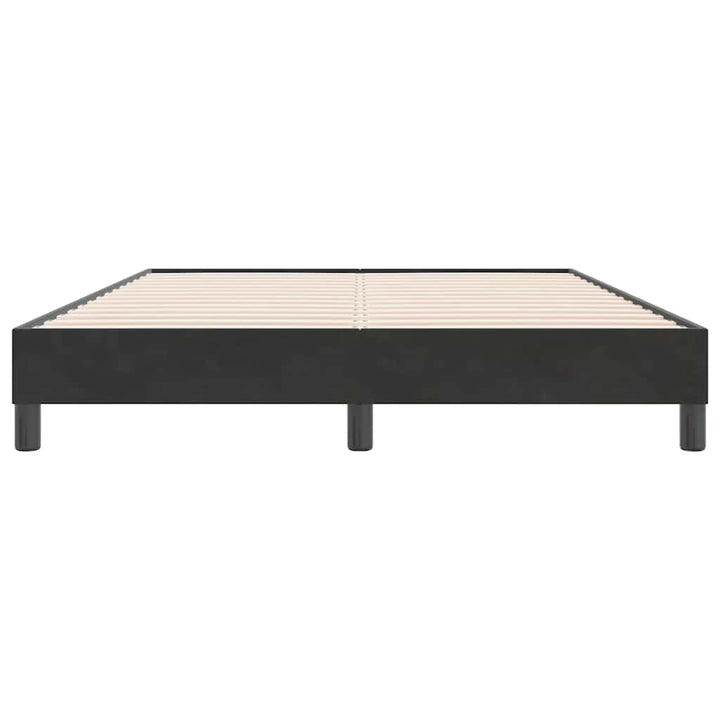 sengeramme uden madras 140x220 cm fløjl sort