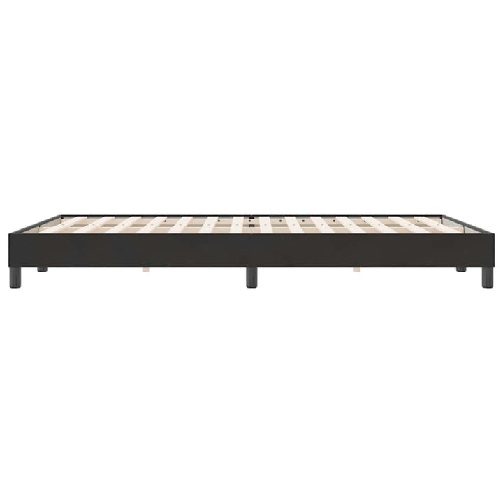 sengeramme uden madras 140x220 cm fløjl sort
