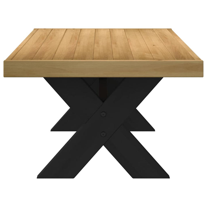 sofabord NOAIN A-formede ben 120x60x40 cm massivt træ fyrretræ