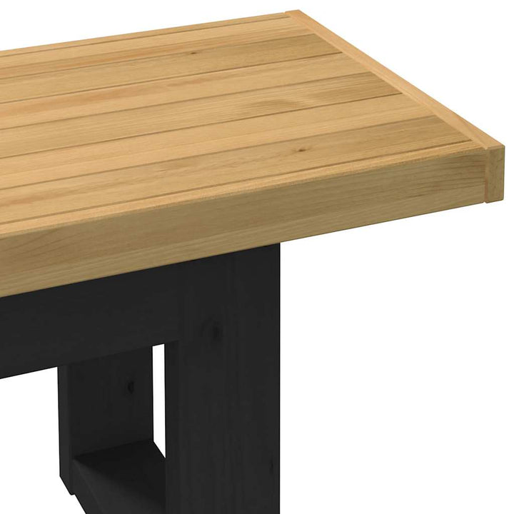 spisebænk NOAIN U-formede ben 180x40x45 cm massivt træ fyrretræ