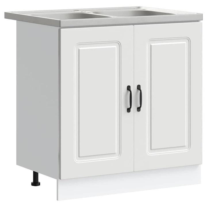 Køkkenskab Kalmar Hvid 80 x 46 x 81,5 cm Konstrueret træ