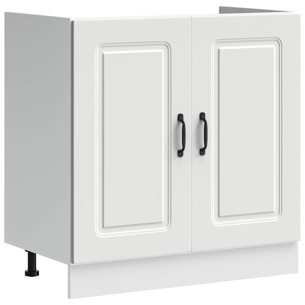 Køkkenskab Kalmar Hvid 80 x 46 x 81,5 cm Konstrueret træ