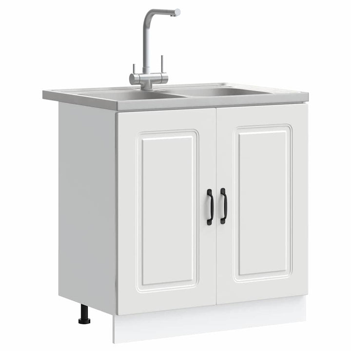Køkkenskab Kalmar Hvid 80 x 46 x 81,5 cm Konstrueret træ