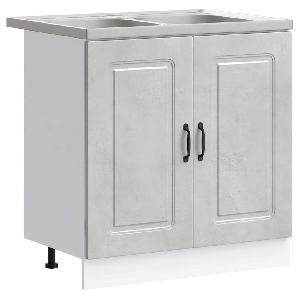 Køkkenskab Kalmar Beton Grå 80 x 46 x 81,5 cm Konstrueret træ