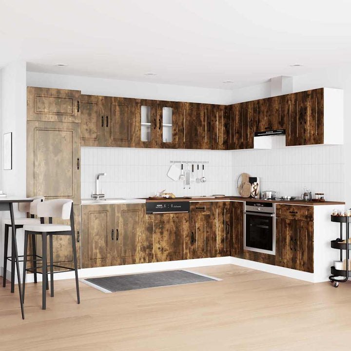 Køkkenskab Kalmar Røget eg 80 x 46 x 81,5 cm Konstrueret træ