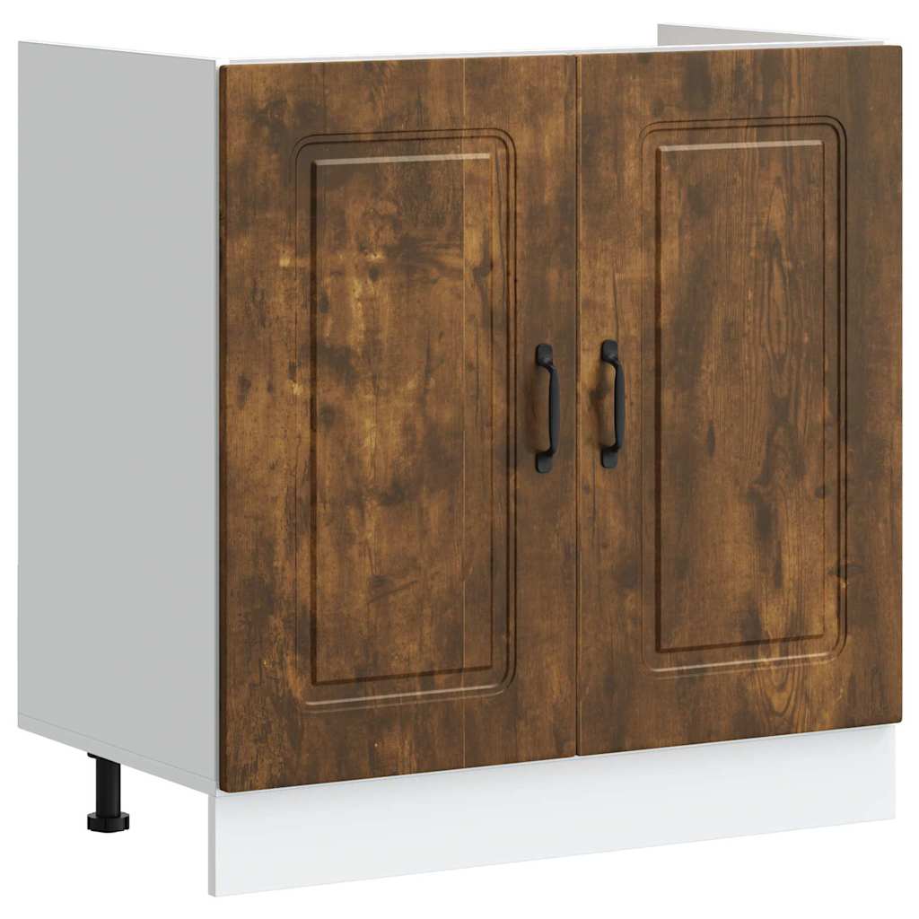 Køkkenskab Kalmar Røget eg 80 x 46 x 81,5 cm Konstrueret træ