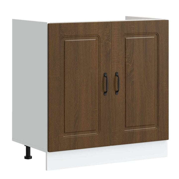 Køkkenskab Kalmar Brun eg 80 x 46 x 81,5 cm Konstrueret træ