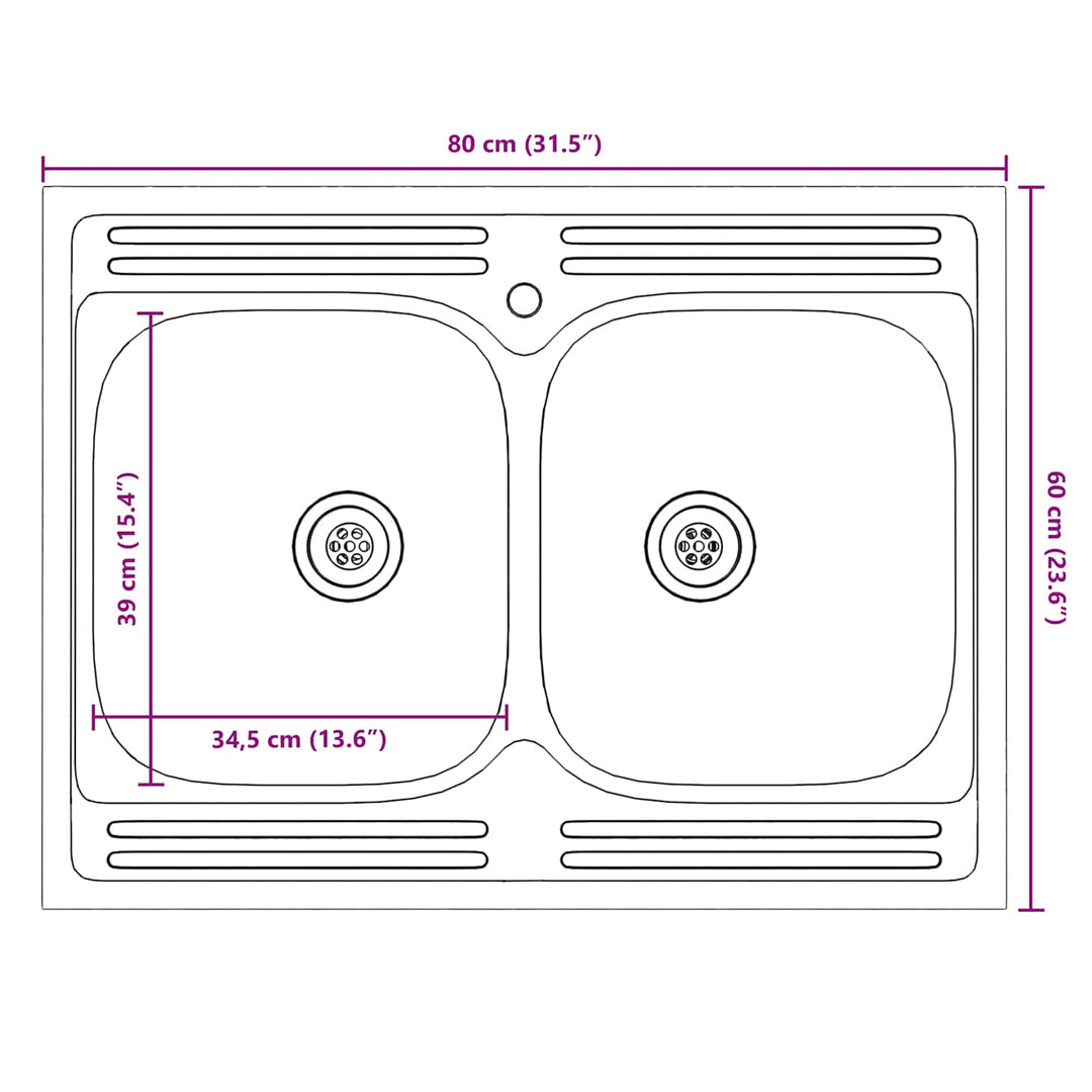 Vaskeskabsbase Lucca 2 stk. Røget eg Konstrueret træ