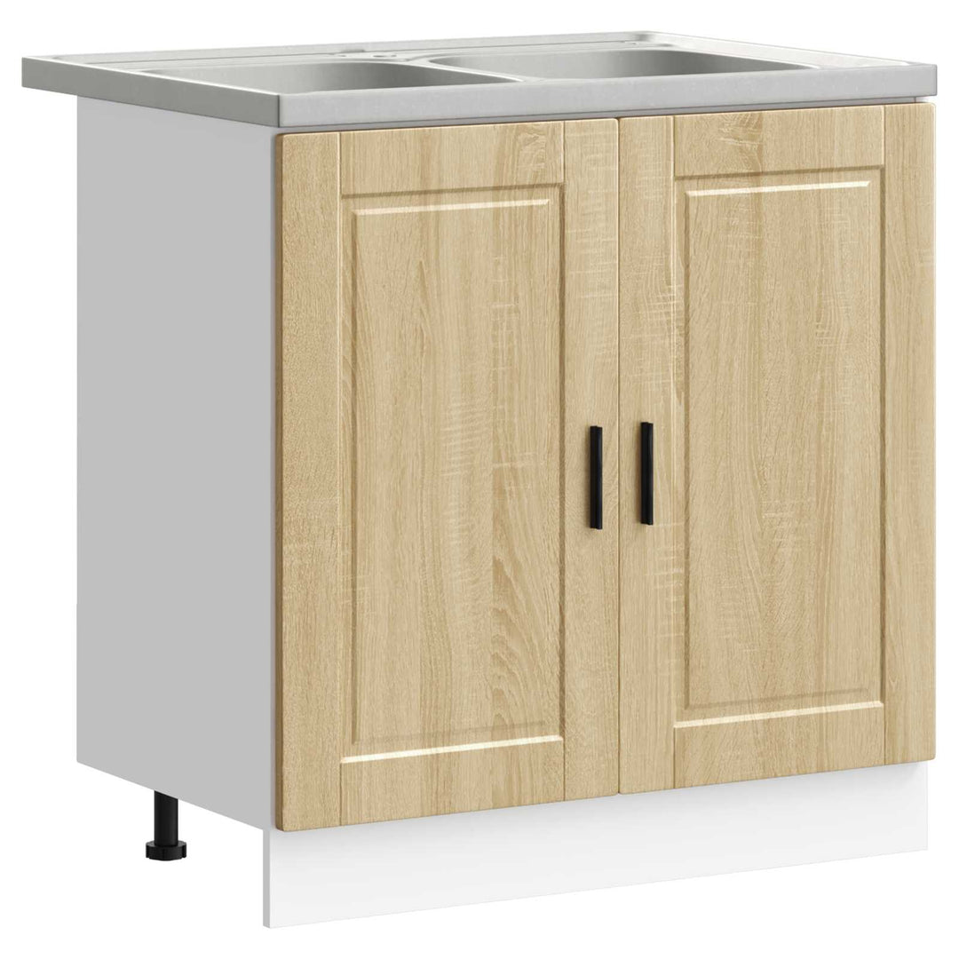 Vaskeskabsbase Porto 2 stk. Brun 80 x 46 x 81,5 cm