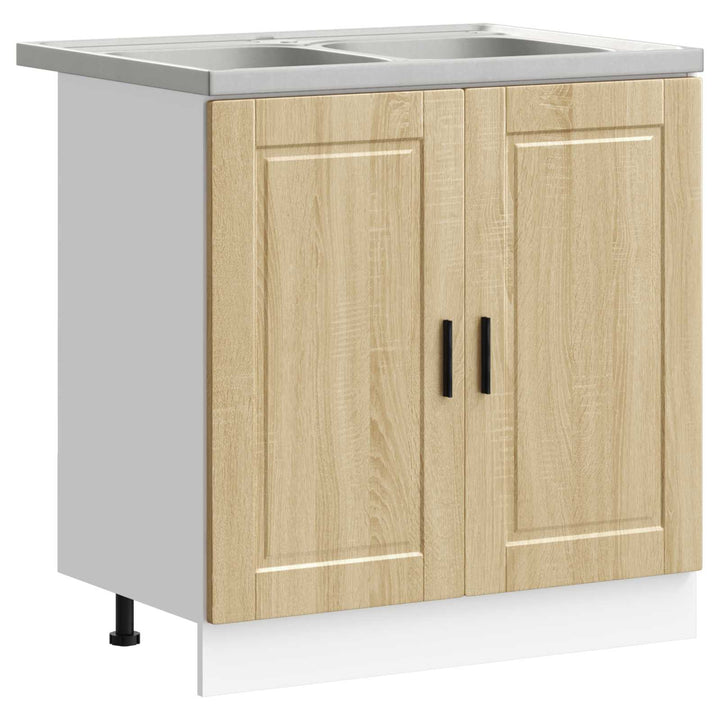 Vaskeskabsbase Porto 2 stk. Brun 80 x 46 x 81,5 cm