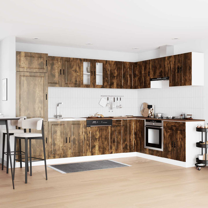 Vaskeskabsbase Porto 2 stk. Brun 80 x 46 x 81,5 cm