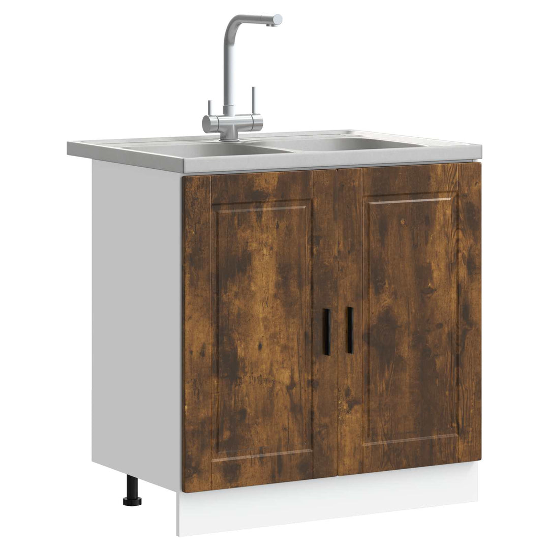 Vaskeskabsbase Porto 2 stk. Brun 80 x 46 x 81,5 cm