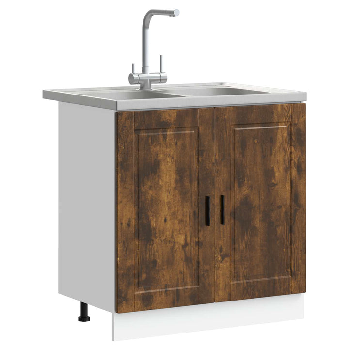 Vaskeskabsbase Porto 2 stk. Brun 80 x 46 x 81,5 cm