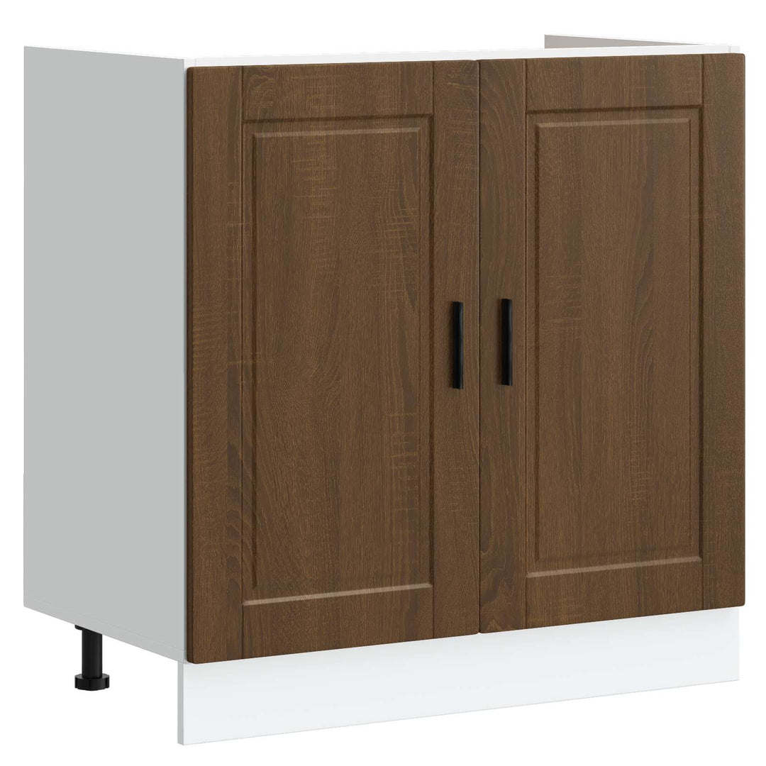 Vaskeskabsbase Porto 2 stk. Brun 80 x 46 x 81,5 cm