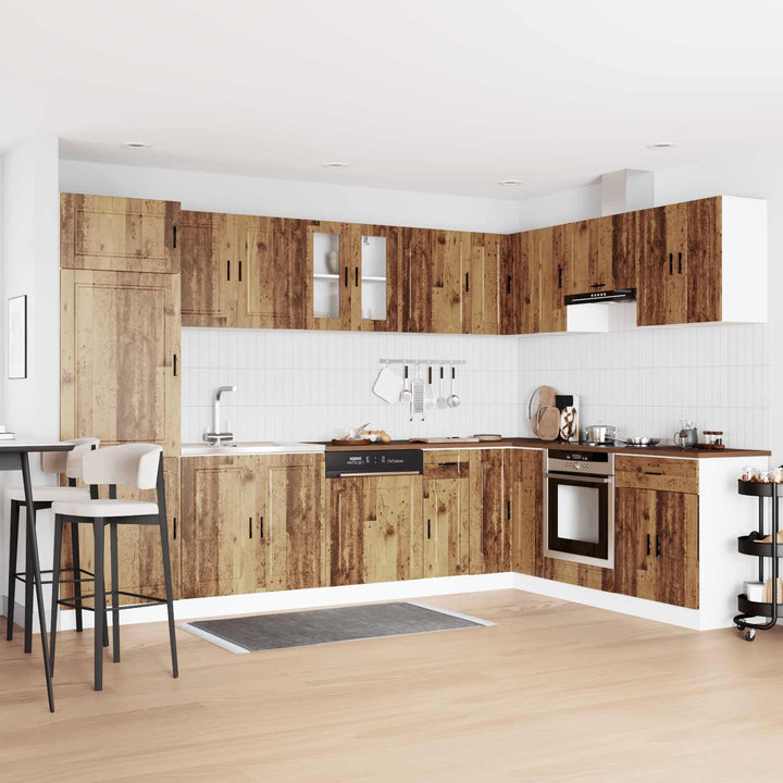Vaskeskabsbase Porto 2 stk. Brun 80 x 46 x 81,5 cm