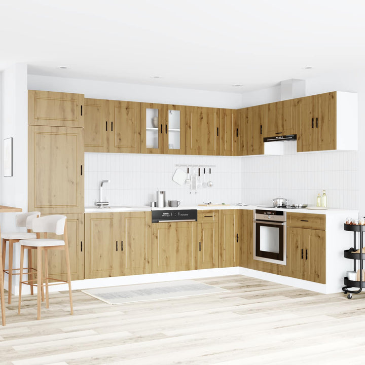 Vaskeskabsbase Porto 2 stk. Brun 80 x 46 x 81,5 cm