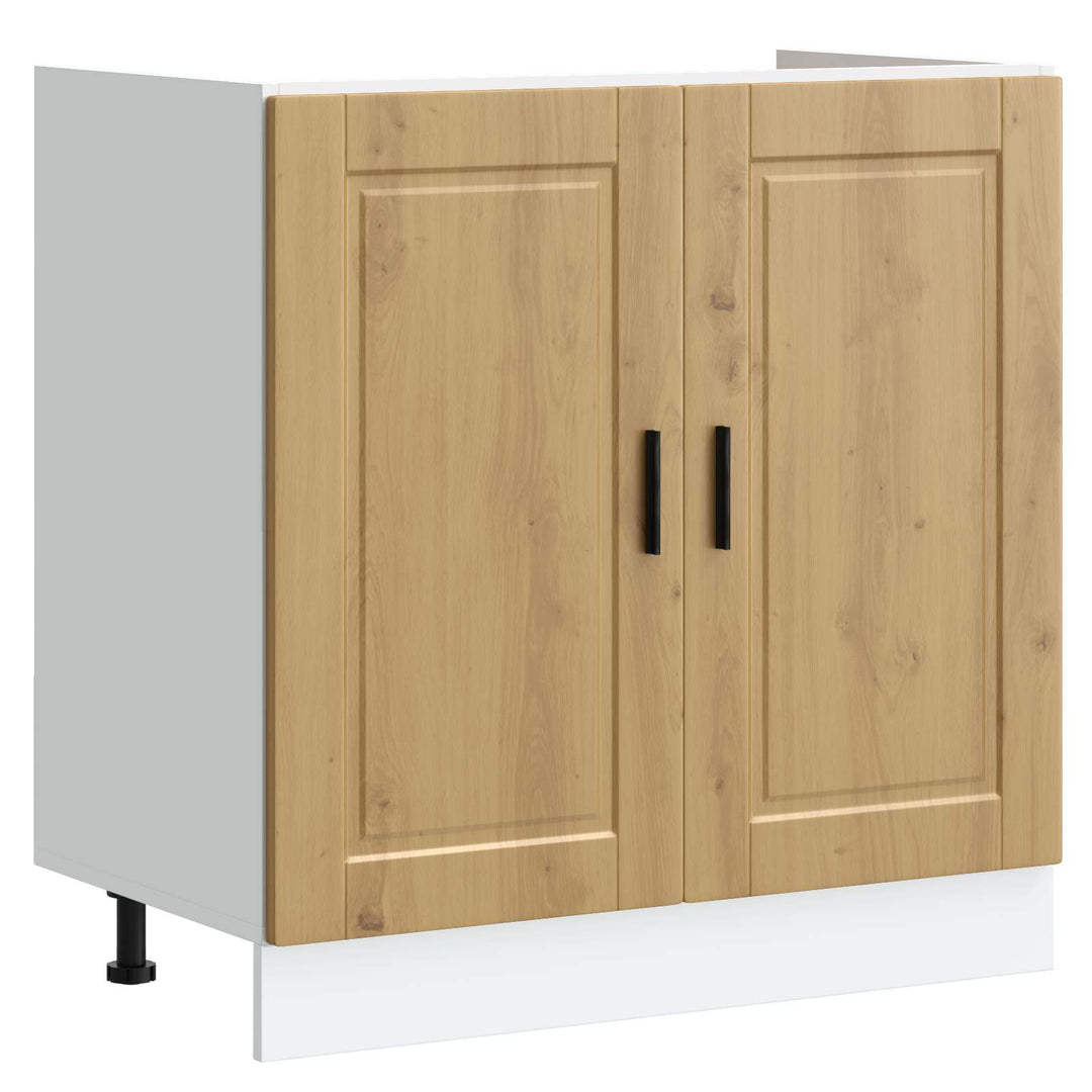 Vaskeskabsbase Porto 2 stk. Brun 80 x 46 x 81,5 cm