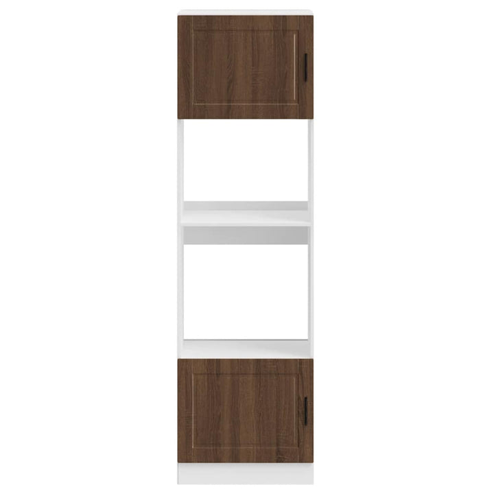 ovnskabe 2 stk. Porto konstrueret træ brun egetræsfarve