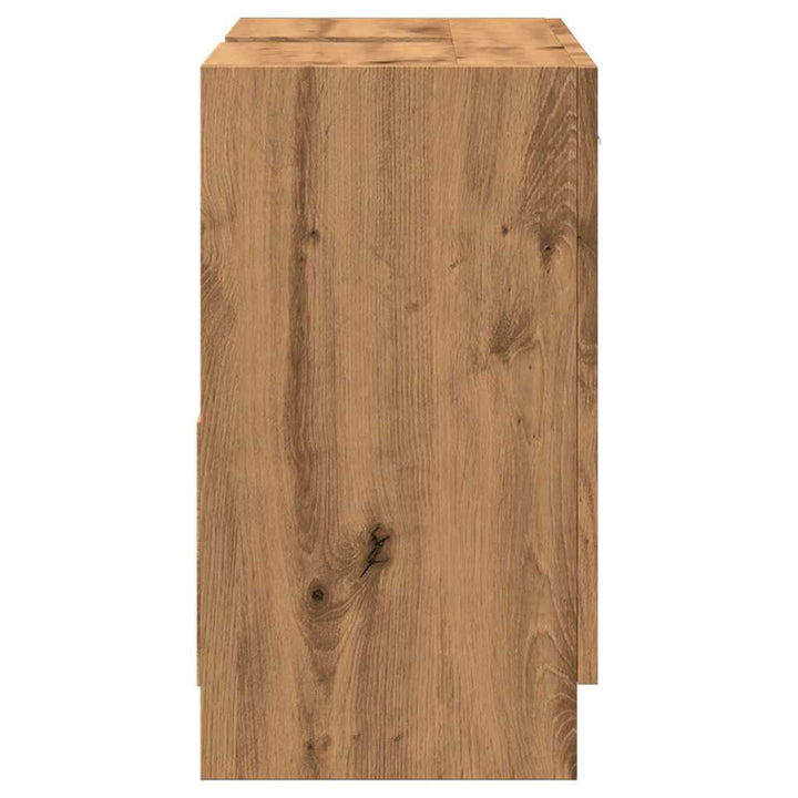 underskab til vask 63x30x54 cm konstrueret træ gammelt eg