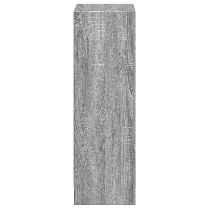 bogreol 40x24x76 cm konstrueret træ grå sonoma-eg