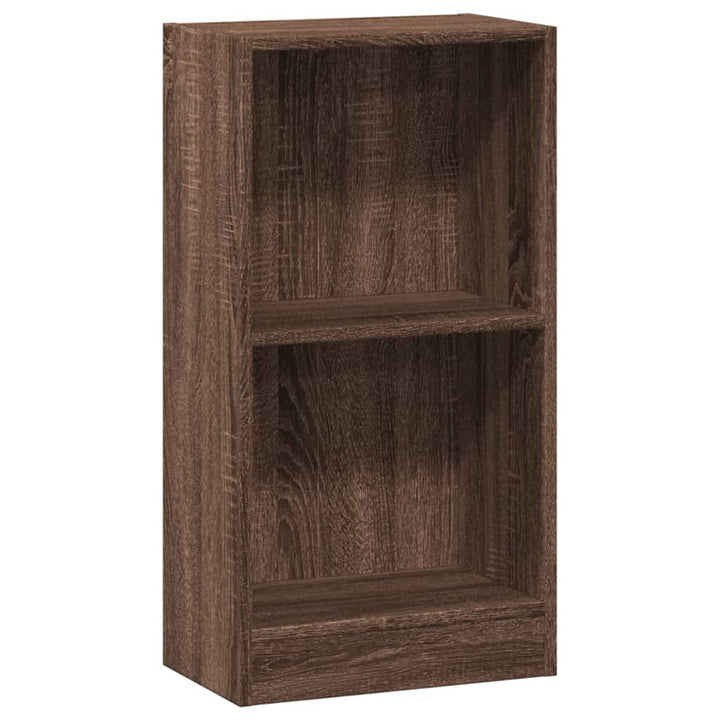bogreol 40x24x76 cm konstrueret træ brun egetræsfarve