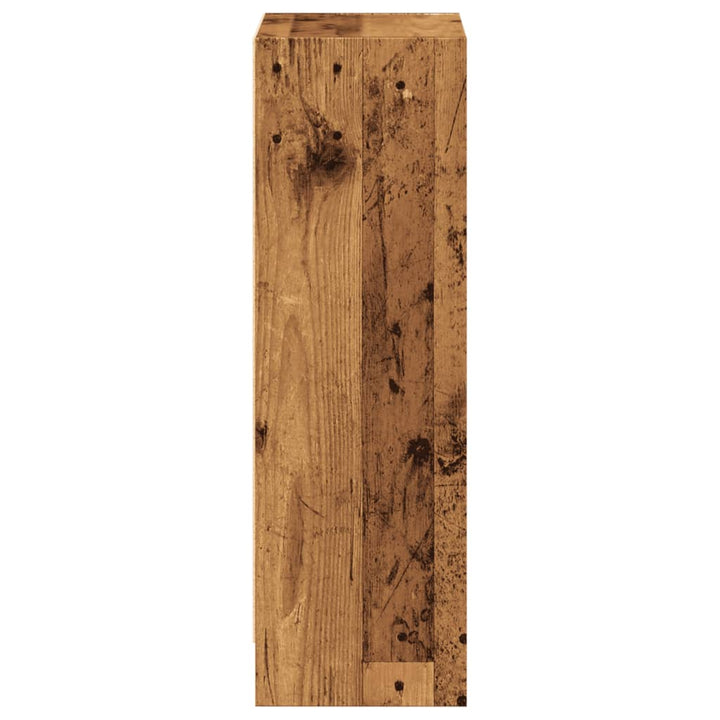 bogreol 40x24x76 cm konstrueret træ antikt træ