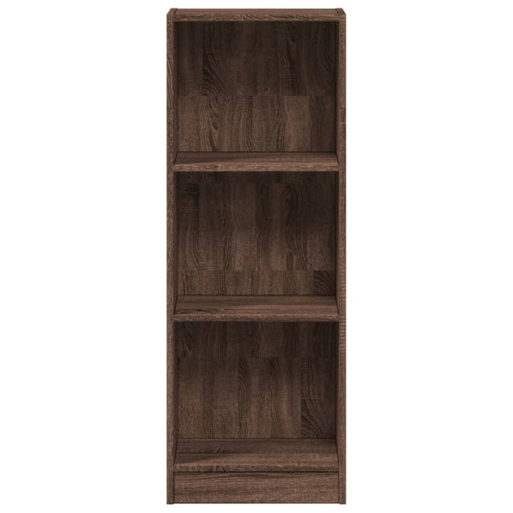 bogreol 40x24x109 cm konstrueret træ brun egetræsfarve