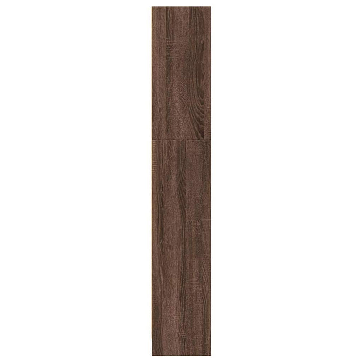 bogreol 40x24x143 cm konstrueret træ brun egetræsfarve