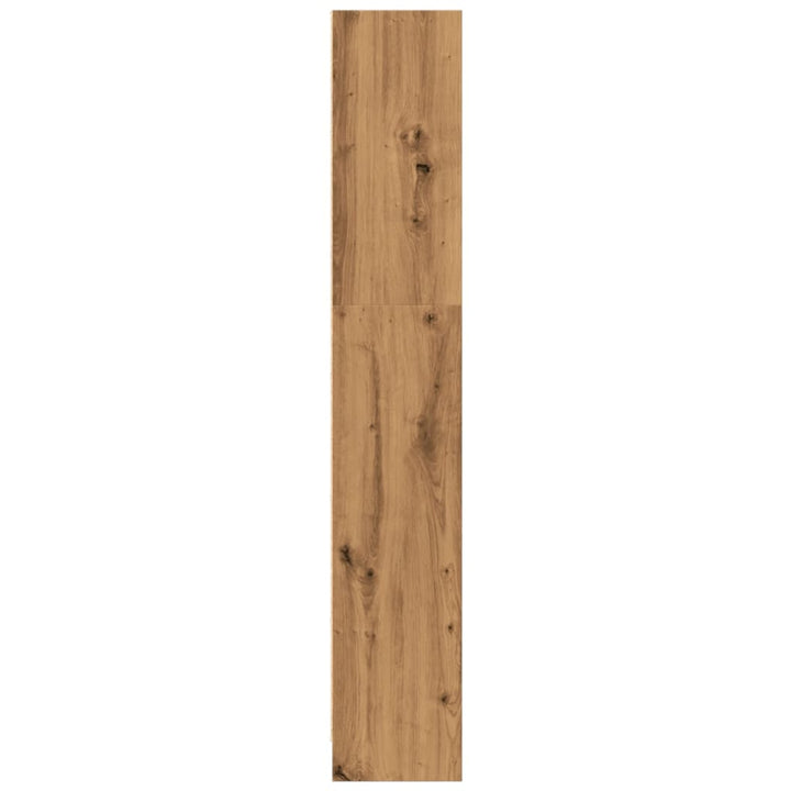 bogreol 40x24x143 cm konstrueret træ egetræsfarve