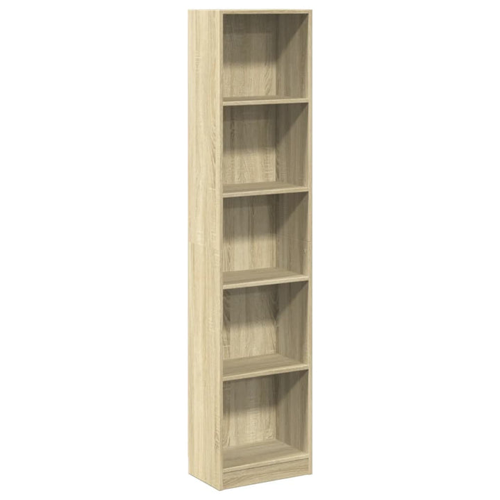 bogreol 40x24x176 cm konstrueret træ sonoma-eg