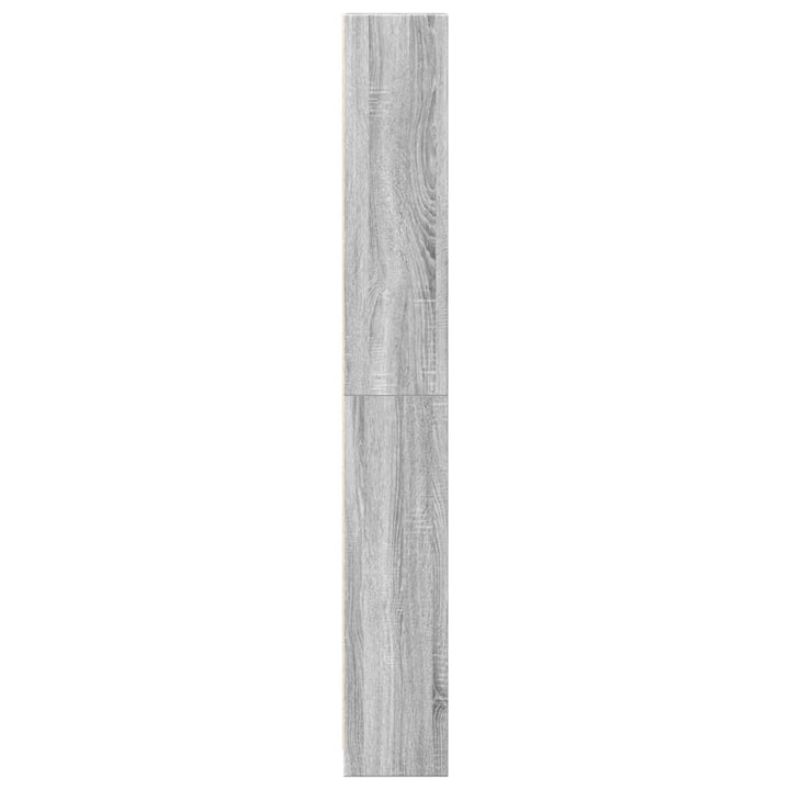 bogreol 40x24x176 cm konstrueret træ grå sonoma-eg