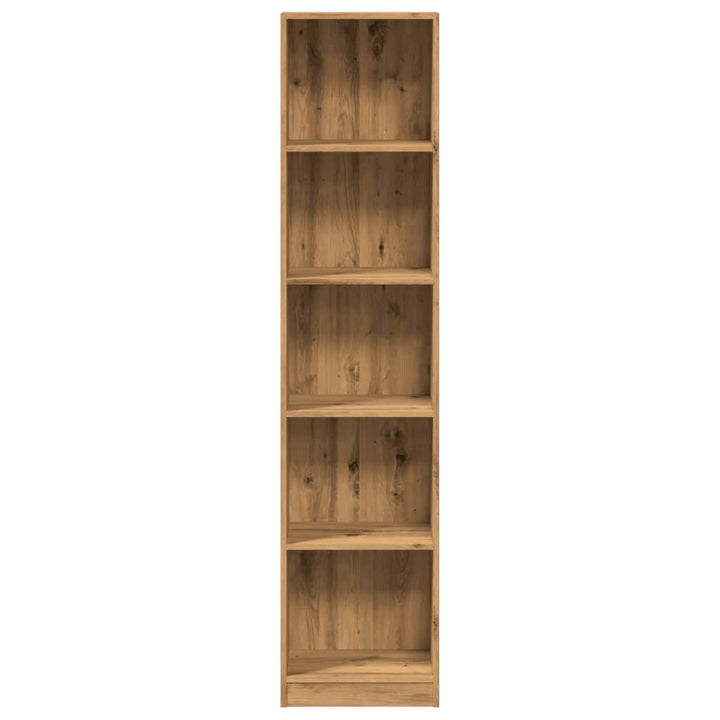 bogreol kunstnerisk eg 40x24x176 cm konstrueret træ