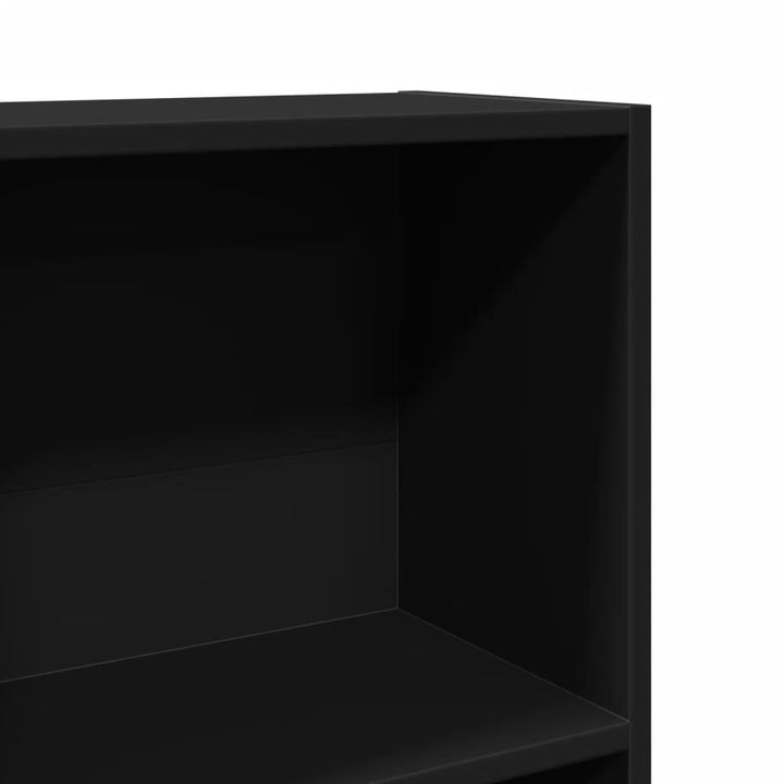 bogreol 60x24x109 cm konstrueret træ sort