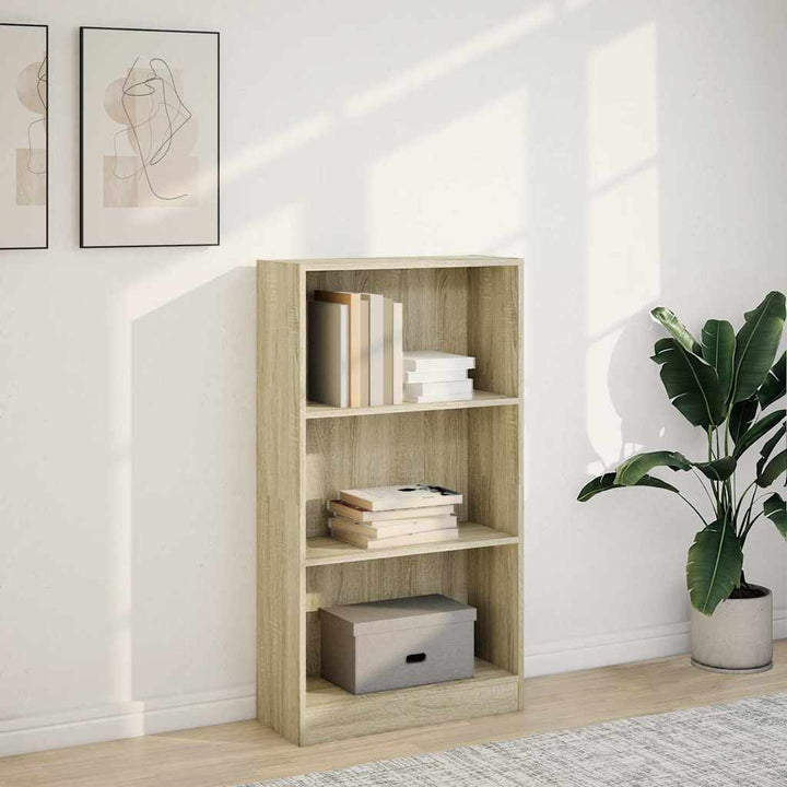 bogreol 60x24x109 cm konstrueret træ sonoma-eg