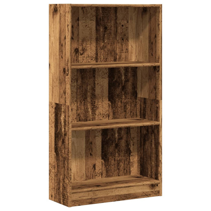 bogreol 60x24x109 cm konstrueret træ antikt træ