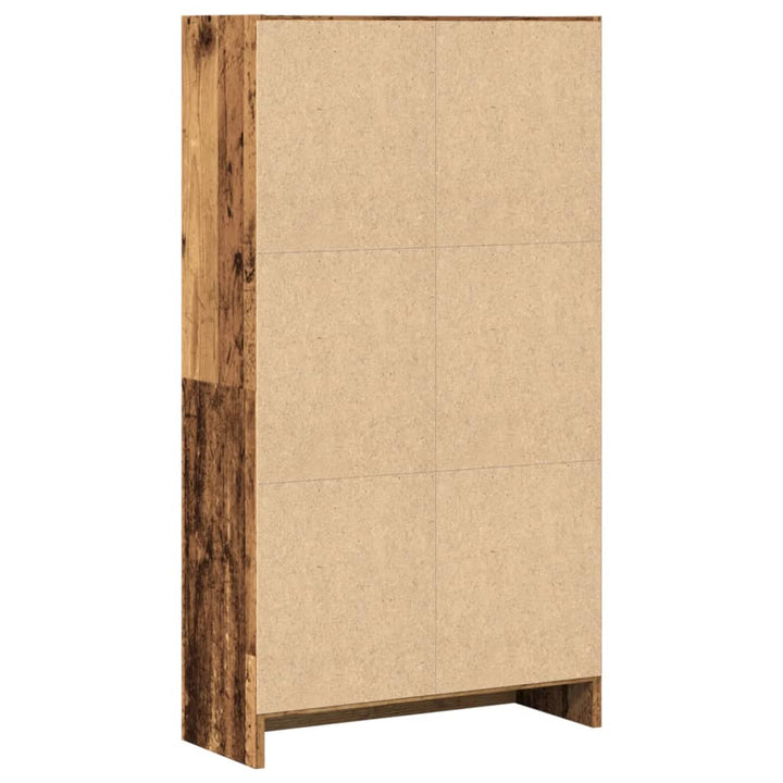 bogreol 60x24x109 cm konstrueret træ antikt træ