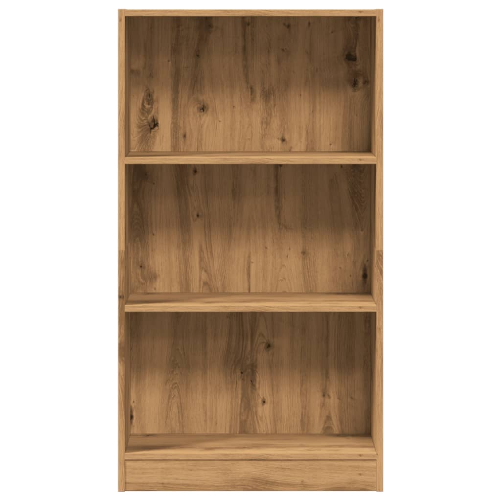 bogreol 60x24x109 cm konstrueret træ egetræsfarve
