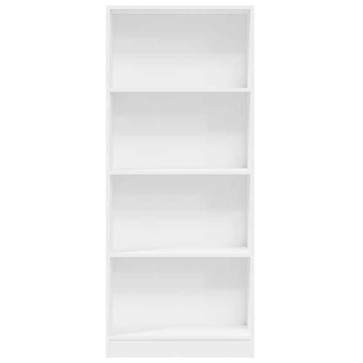 bogreol 60x24x143 cm konstrueret træ hvid