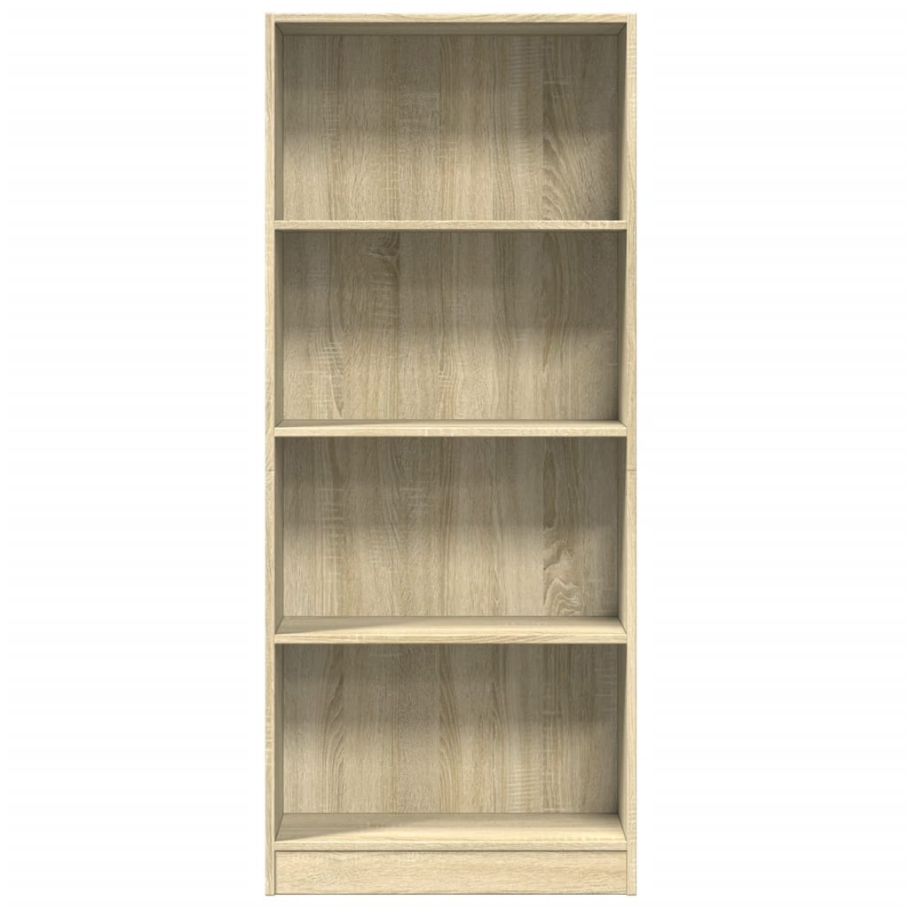bogreol 60x24x143 cm konstrueret træ sonoma-eg