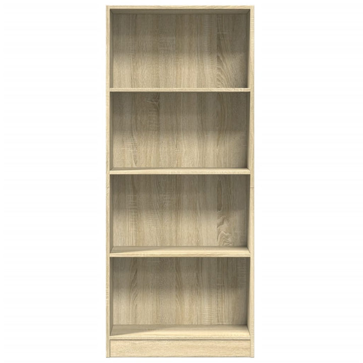 bogreol 60x24x143 cm konstrueret træ sonoma-eg