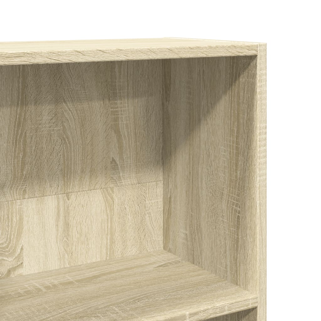 bogreol 60x24x143 cm konstrueret træ sonoma-eg