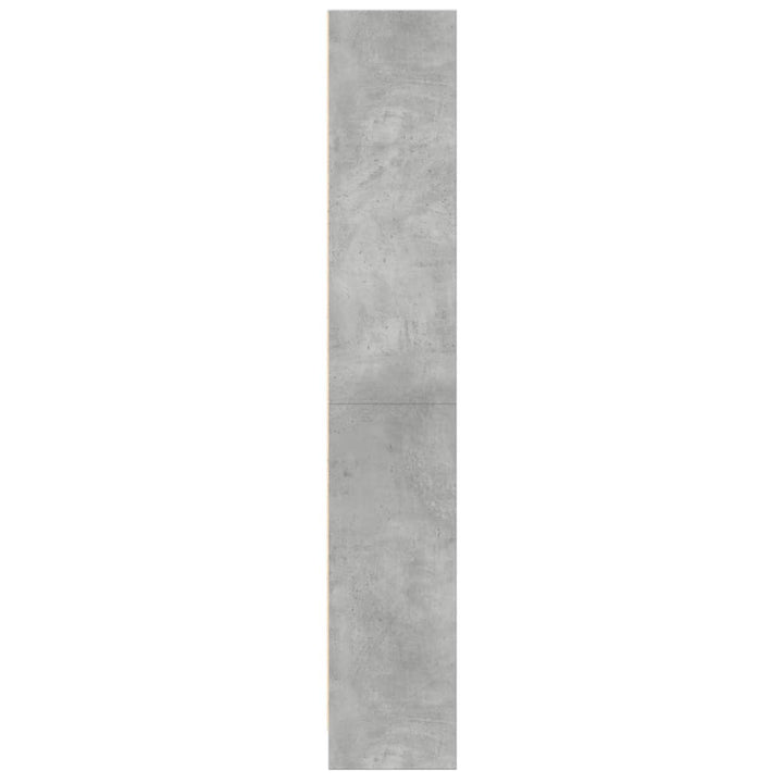 bogreol 60x24x143 cm konstrueret træ betongrå