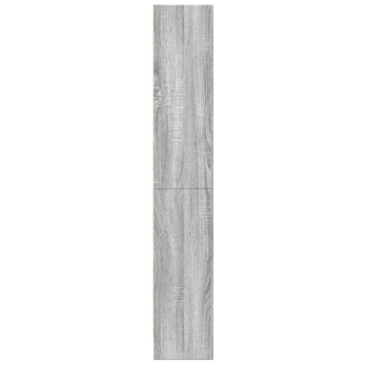 bogreol 60x24x143 cm konstrueret træ grå sonoma-eg