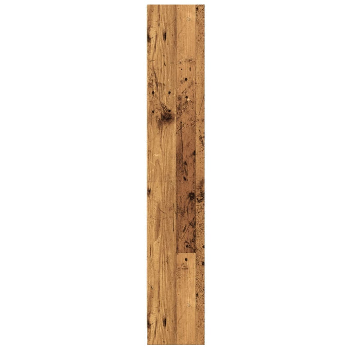 bogreol 60x24x143 cm konstrueret træ antikt træ