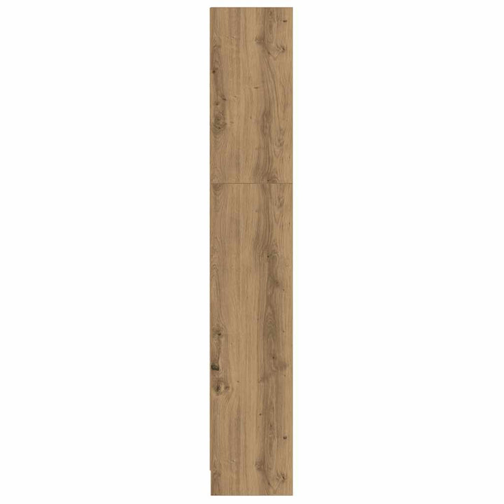 bogreol 60x24x143 cm konstrueret træ egetræsfarve