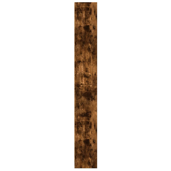 bogreol 60x24x176 cm konstrueret træ røget egetræsfarve