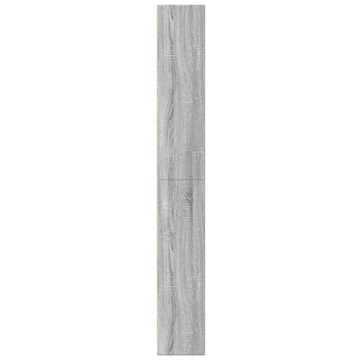 bogreol 60x24x176 cm konstrueret træ grå sonoma-eg